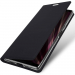 DUX-FOLIOXPERIA10 - Etui Xperia-10  gris fin avec rabat latéral aimant invisible et coque souple