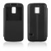 FOLIOVIEWS5MININOIR - Etui Slim Folio View articulé noir stand pour Samsung Galaxy S5 Mini SM-G800