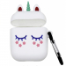 GEL-AIRPODLICORNE - Coque souple en gel Licorne pour boitier Apple Airpods avec mousqueton