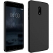 GEL-NOKIA6NOIR - Coque souple Nokia-6 coloris noir mat