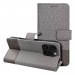 GOMMA-A26GRIS - Etui type portefeuille Galaxy A26(5G) série Gomma (aspect Jeans) coloris gris
