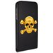 HPRN1IKINGSKULLOR - Etui à rabat tête de mort dorée pour Wiko Cink King