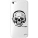 JJMOIP5SKULLDJBLANC - Coque motif Skull DJ iPhone 5 Collection J&j Moatti coloris blanc