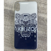KENZO-XSMAXTIGBLANC - Coque Kenzo Paris iPhone XS-Max avec motif tigre blanc et bleu