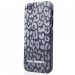 KLHCP5CAGR - Coque souple iPhone 5s et SE Karl Lagerfeld motif panthère grise