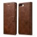 LCIMEEKE-IP7PLUSMARRON - Etui iPhone-7 Plus LC-IMEEKE haut de gamme marron logements carte fonction stand