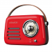 LEDWOOD-ALAMROUGE - Enceinte Bluetooth avec radio sur batterie LEDWOOD ALMA coloris rouge