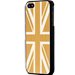 MOXCOVALUUK-IP5-OR - Coque MOXIE aluminium brossé or drapeau UK pour Apple iPhone 5