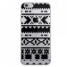 MOXCRYIP6AZTEQUENOIR - Coque rigide transparente pour Apple iPhone 6s motif aztèque noir
