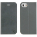 MUFIT0002-IP7GRIS - Etui iPhone 7/8 cuir gris rabat latéral avec logements cartes