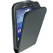 NZSLIMACE3 - Etui Slim à rabat vertical pour Samsung Galaxy Ace 3 noir lisse aspect mat