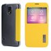 RKELEGANTS5JAUNE - Etui rabat latéral jaune Rock série Elegant avec fenêtre de visualisation