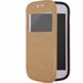 FOLIOVIEWTRENDOR - Etui Slim Folio View articulé or stand pour Samsung Galaxy Trend S7560 et Trend Plus