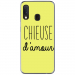 TPU0A20ECHIEUSEJAUNE - Coque souple pour Samsung Galaxy A20e avec impression Motifs Chieuse d'Amour jaune
