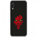 TPU0A20EDARKROUGE - Coque souple pour Samsung Galaxy A20e avec impression Motifs Dark rouge