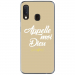 TPU0A20EDIEUTAUPE - Coque souple pour Samsung Galaxy A20e avec impression Motifs Appelle moi Dieu taupe