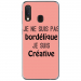 TPU0A40BORDELIQUEROSE - Coque souple pour Samsung Galaxy A40 avec impression Motifs Je ne suis pas bordélique rose