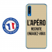 TPU0A50APEROTAUPE - Coque souple pour Samsung Galaxy A50 avec impression Motifs l'apéro recrute taupe