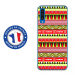 TPU0A50AZTEQUEJAUROU - Coque souple pour Samsung Galaxy A50 avec impression Motifs aztèque jaune et rouge