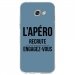 TPU0A52017APEROBLEU - Coque souple pour Samsung Galaxy A5-2017 SM-A520F avec impression Motifs l'apéro recrute bleu