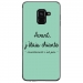 TPU0A8PLUS18CHIANTETURQUOISE - Coque souple pour Samsung Galaxy A8-Plus 2018 avec impression Motifs Avant, j'étais chiante turquoi