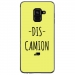TPU0A8PLUS18DISCAMIONJAUNE - Coque souple pour Samsung Galaxy A8-Plus 2018 avec impression Motifs Dis Camion jaune