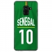 TPU0A8PLUS18MAILLOTSENEGAL - Coque souple pour Samsung Galaxy A8-Plus 2018 avec impression Motifs Maillot de Football Sénégal