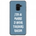 TPU0A8PLUS18RAISONBLEU - Coque souple pour Samsung Galaxy A8-Plus 2018 avec impression Motifs marre d'avoir raison bleu
