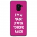 TPU0A8PLUS18RAISONFUSHIA - Coque souple pour Samsung Galaxy A8-Plus 2018 avec impression Motifs marre d'avoir raison fushia