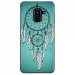 TPU0A8PLUS18REVEBLEU - Coque souple pour Samsung Galaxy A8-Plus 2018 avec impression Motifs attrape rêve sur fond bleu