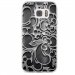 TPU0GALS7ARABESQUENOIR - Coque souple pour Samsung Galaxy S7 SM-G930 avec impression Motifs arabesque noir