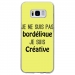 TPU0GALS8BORDELIQUEJAUNE - Coque souple pour Samsung Galaxy S8 avec impression Motifs Je ne suis pas bordélique jaune