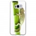 TPU0GALS8CAMELEON - Coque souple pour Samsung Galaxy S8 avec impression Motifs caméleon sur un bamboo