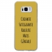 TPU0GALS8GENIALEOR - Coque souple pour Samsung Galaxy S8 avec impression Motifs Chiante mais Géniale or