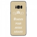 TPU0GALS8PLUSBOUDERTAUPE - Coque souple pour Samsung Galaxy S8 Plus avec impression Motifs Bouder pour mieux Régner taupe