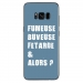 TPU0GALS8PLUSFUMEUSEBLEU - Coque souple pour Samsung Galaxy S8 Plus avec impression Motifs fumeuse et alors bleu
