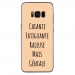 TPU0GALS8PLUSGENIALEBEIGE - Coque souple pour Samsung Galaxy S8 Plus avec impression Motifs Chiante mais Géniale beige