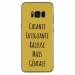 TPU0GALS8PLUSGENIALEOR - Coque souple pour Samsung Galaxy S8 Plus avec impression Motifs Chiante mais Géniale or