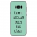 TPU0GALS8PLUSGENIALETURQUOISE - Coque souple pour Samsung Galaxy S8 Plus avec impression Motifs Chiante mais Géniale turquoise