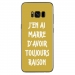 TPU0GALS8PLUSRAISONOR - Coque souple pour Samsung Galaxy S8 Plus avec impression Motifs marre d'avoir raison or