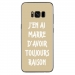 TPU0GALS8PLUSRAISONTAUPE - Coque souple pour Samsung Galaxy S8 Plus avec impression Motifs marre d'avoir raison taupe