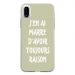 TPU0IPHONEXRAISONVERT - Coque souple pour Apple iPhone X avec impression Motifs marre d'avoir raison vert