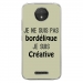 TPU0MOTOCPLUSBORDELIQUEVERT - Coque souple pour Motorola Moto C Plus avec impression Motifs Je ne suis pas bordélique vert