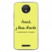 TPU0MOTOCPLUSCHIANTEJAUNE - Coque souple pour Motorola Moto C Plus avec impression Motifs Avant, j'étais chiante jaune