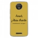 TPU0MOTOCPLUSCHIANTEOR - Coque souple pour Motorola Moto C Plus avec impression Motifs Avant, j'étais chiante or