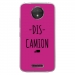 TPU0MOTOCPLUSDISCAMIONFUSHIA - Coque souple pour Motorola Moto C Plus avec impression Motifs Dis Camion fushia