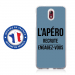 TPU0NOKIA31APEROBLEU - Coque souple pour Nokia 3-1 avec impression Motifs l'apéro recrute bleu
