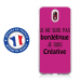 TPU0NOKIA31BORDELIQUEFUSHIA - Coque souple pour Nokia 3-1 avec impression Motifs Je ne suis pas bordélique fushia