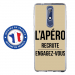 TPU0NOKIA51APEROTAUPE - Coque souple pour Nokia 5-1 avec impression Motifs l'apéro recrute taupe