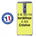 TPU0NOKIA51BORDELIQUEJAUNE - Coque souple pour Nokia 5-1 avec impression Motifs Je ne suis pas bordélique jaune